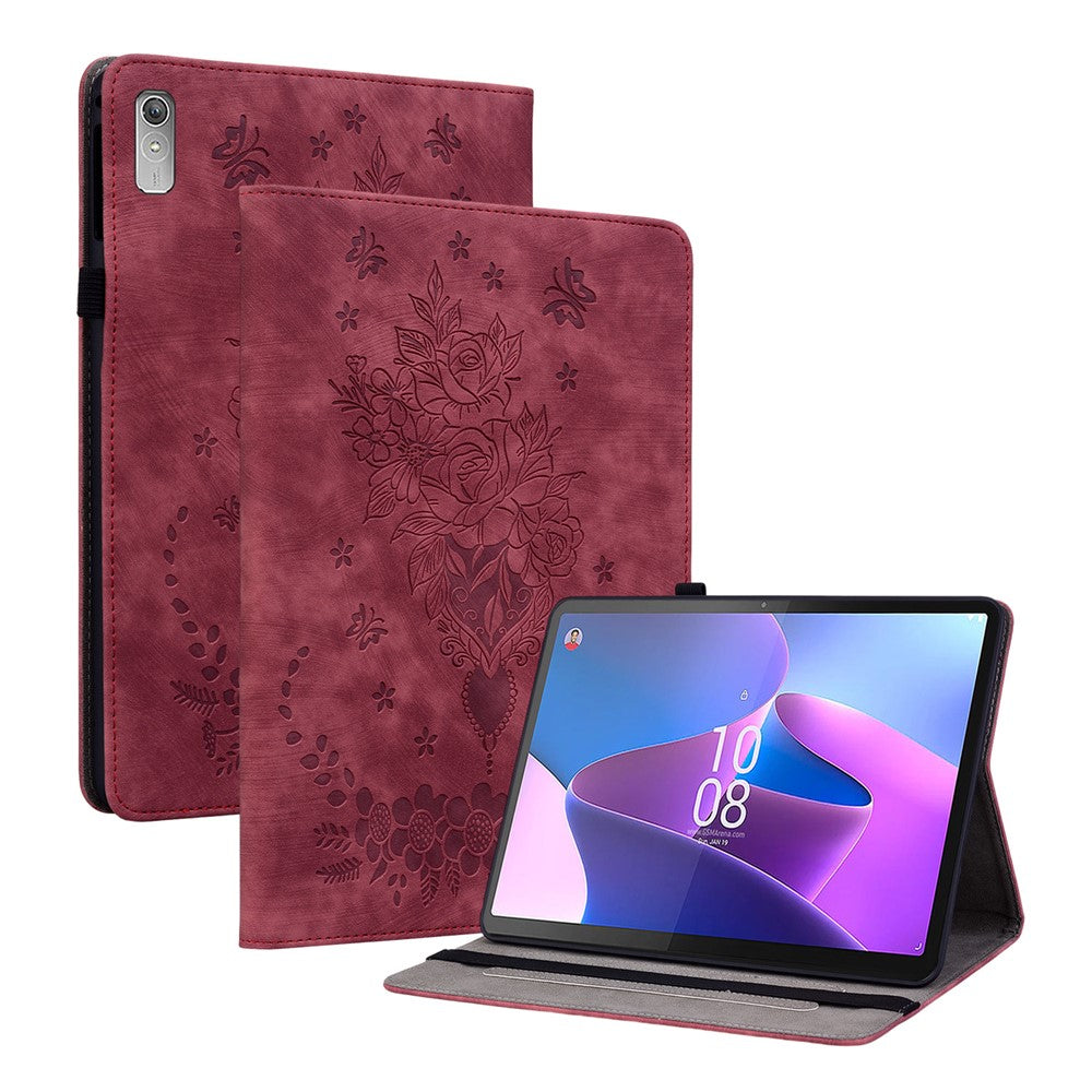 For Lenovo Tab P11 Gen 2 11.5" Card Holder Tablet Case Imprinted PU Leather Tablet Cover with Stand