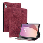 Lenovo Tab M9 TB-310FU Stativ Kortplatser Surfplatta Fodral Präglat PU-läder Skyddande Fodral