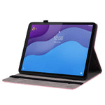 PU-läderfodral till Lenovo Tab M10 HD Gen 2 TB-X306X / TB-X306F stativ med tryckt surfplatta