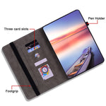 For Lenovo Tab M10 (Gen 3) Shockproof PU Leather Case Imprinted Design Stand Tablet Cover with Pen Holder