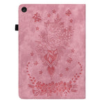 For Lenovo Tab M10 (Gen 3) Shockproof PU Leather Case Imprinted Design Stand Tablet Cover with Pen Holder