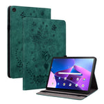 For Lenovo Tab M10 (Gen 3) Shockproof PU Leather Case Imprinted Design Stand Tablet Cover with Pen Holder