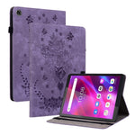 PU Leather Case for Lenovo Tab M7 (3rd Gen) Anti-drop Imprinted Tablet Stand Cover with Pen Holder
