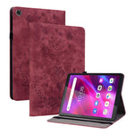 PU Leather Case for Lenovo Tab M7 (3rd Gen) Anti-drop Imprinted Tablet Stand Cover with Pen Holder