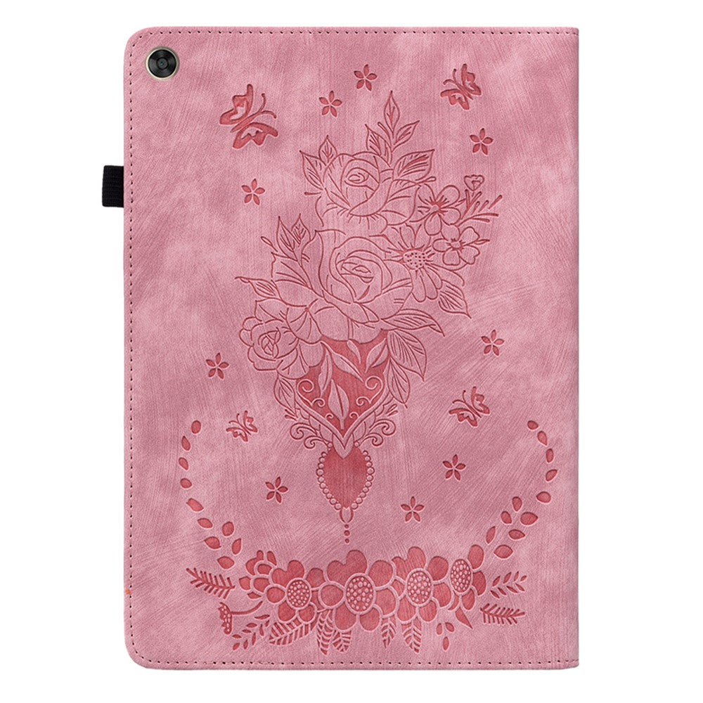 For Huawei Enjoy Tablet 2 / MatePad T 10S / T 10 9.7 inch Imprinted Design Stand Tablet PU Leather Case Cover