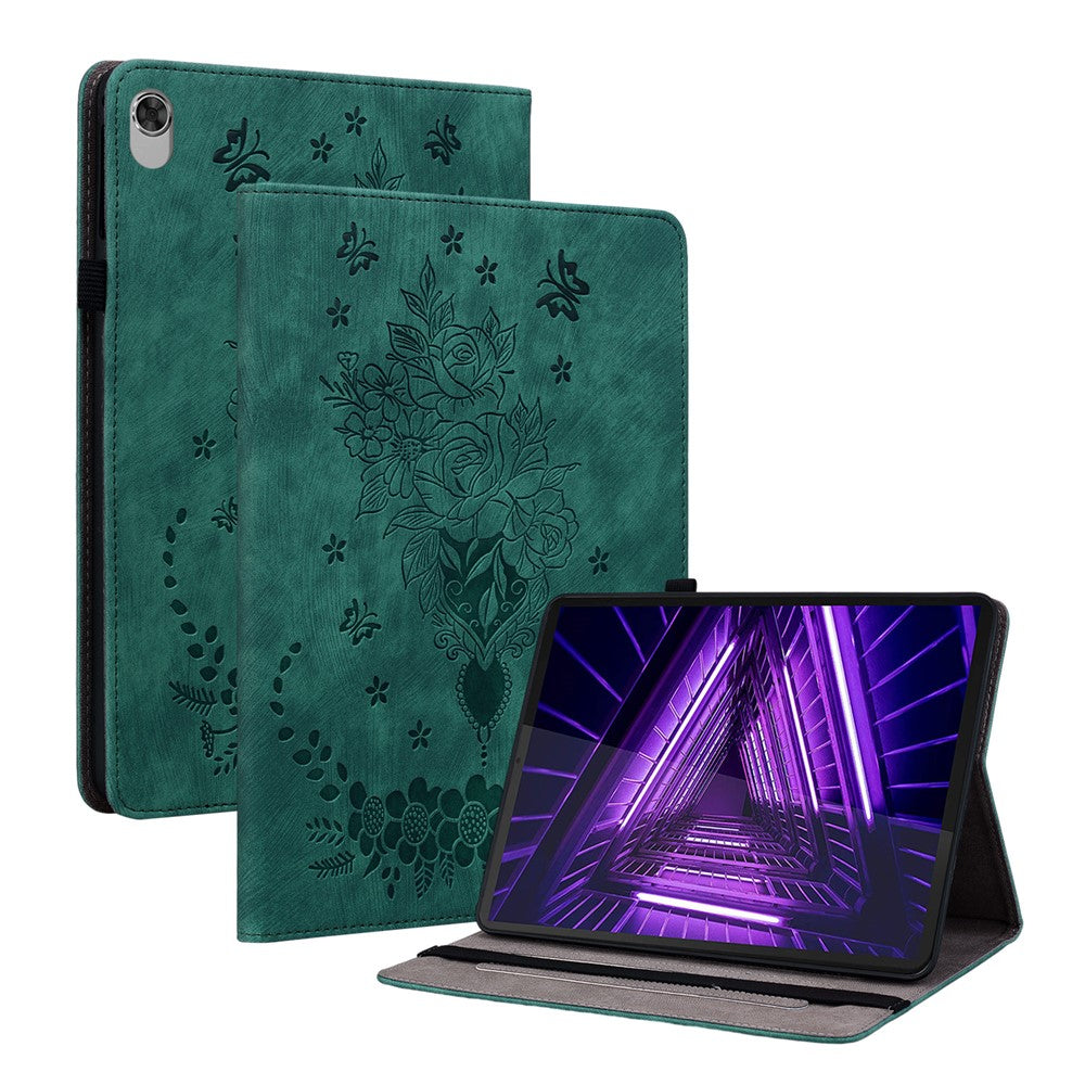 For Lenovo M10 Plus 10.3" TB-X606F / TB-X606X Shockproof Shell Imprinted Stand Cover PU Leather Case