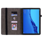 Protective Case for Huawei MediaPad M5 lite 10.1 / MediaPad C5 10 Imprinted Stand PU Leather Cover