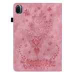 For Xiaomi Pad 5 / Pad 5 Pro Card Holder Tablet Case Foldable Stand Imprinted Leather Tablet Cover