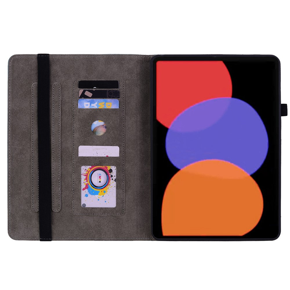 For Xiaomi Pad 6 / Pad 6 Pro Stand Card Slots Tablet Case Imprinted PU Leather Tablet Cover