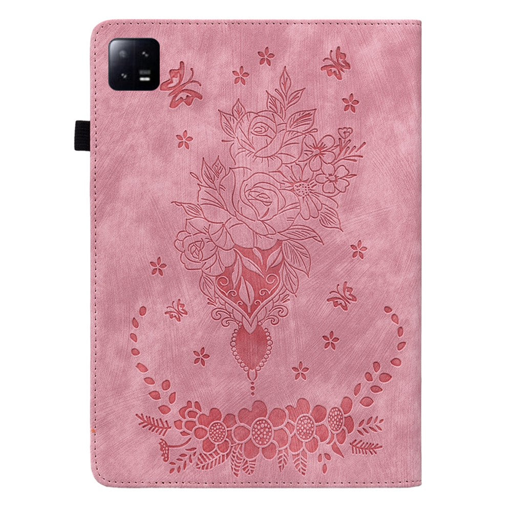 For Xiaomi Pad 6 / Pad 6 Pro Stand Card Slots Tablet Case Imprinted PU Leather Tablet Cover