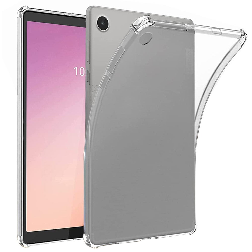 Lenovo Tab M8 (4. generation) 2024 TB-301XU / M8 (4. generation) 2023 TB-300FU Gennemsigtigt tabletcover med forstærkede hjørner og stødbeskyttelse i TPU
