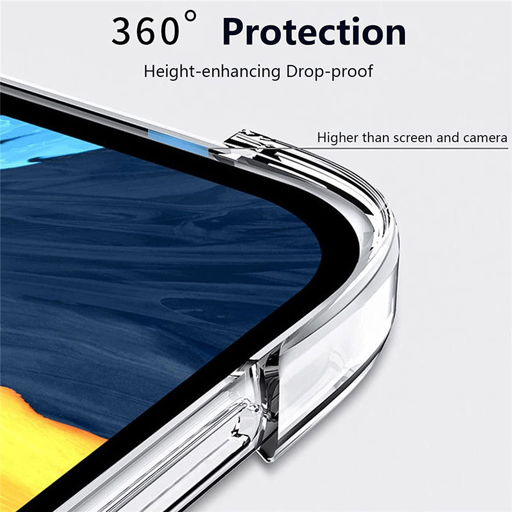 Lenovo Tab M8 (4. generation) 2024 TB-301XU / M8 (4. generation) 2023 TB-300FU Gennemsigtigt tabletcover med forstærkede hjørner og stødbeskyttelse i TPU