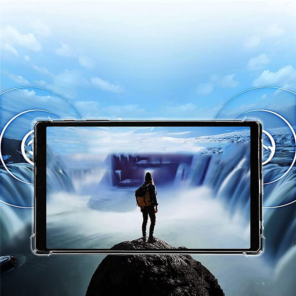 Lenovo Tab M8 (4:e generationen) 2024 TB-301XU / M8 (4:e generationen) 2023 TB-300FU Transparent surfplatteskal Förstärkta hörn Fallskyddande surfplatta i TPU-fodral