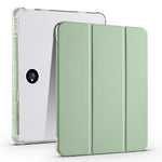 For Oppo Pad 2 Tri-Fold Stand Tablet Case PU Leather Transparent Back Protective Cover with Pencil Holder