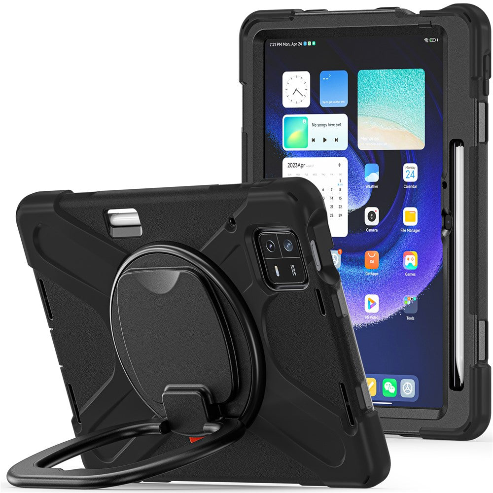 Xiaomi Pad 6 PC+ Silikon Surfplatta Fodral Roterande Stödskydd