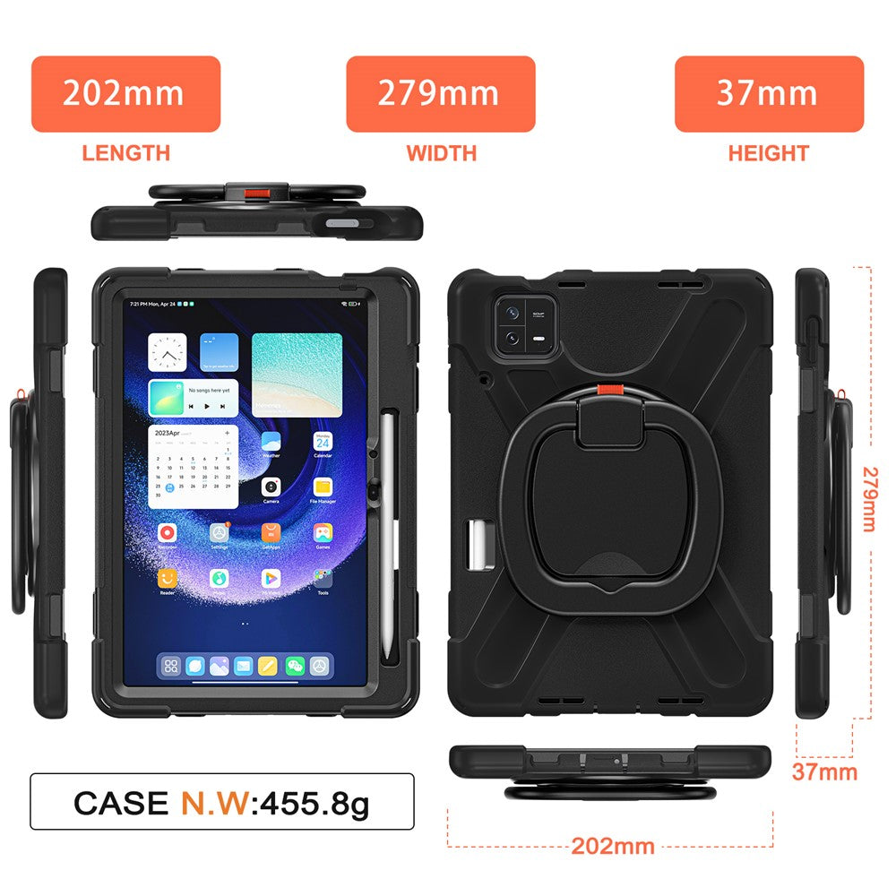 Xiaomi Pad 6 PC+ Silikon Surfplatta Fodral Roterande Stödskydd