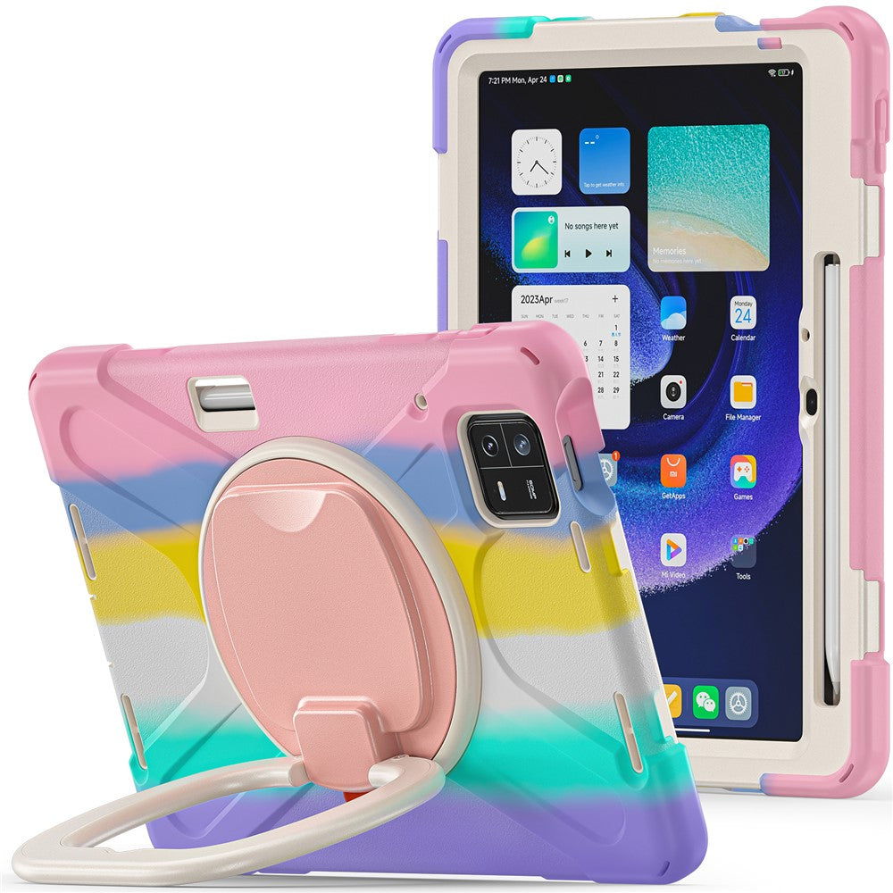 Xiaomi Pad 6 PC+ Silikon Surfplatta Fodral Roterande Stödskydd