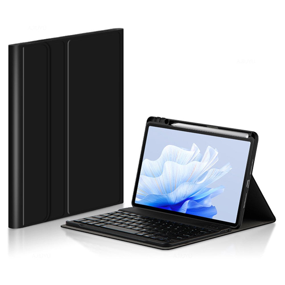 For Huawei MatePad Air 11.5 inch (2023) Leather Stand Tablet Case with Detachable Magnetic Wireless Keyboard (Without Touchpad)