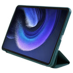 For Xiaomi Pad 6 / Pad 6 Pro Tri-fold Stand Tablet Case PU Leather Honeycomb Texture Auto Wake / Sleep Smart Cover
