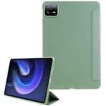 For Xiaomi Pad 6 / Pad 6 Pro Tri-fold Stand Tablet Case PU Leather Honeycomb Texture Auto Wake / Sleep Smart Cover