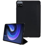 For Xiaomi Pad 6 / Pad 6 Pro Tri-fold Stand Tablet Case PU Leather Honeycomb Texture Auto Wake / Sleep Smart Cover