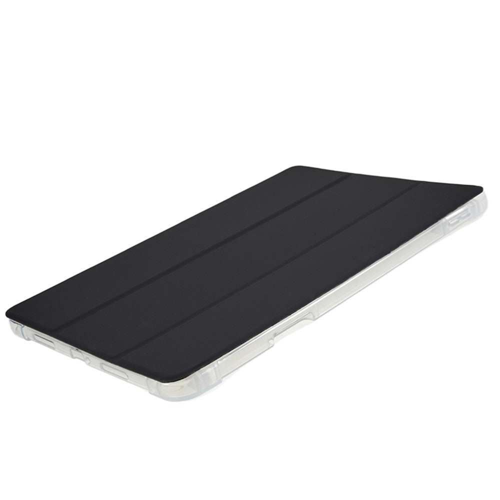 For Xiaomi Pad 6 /  Pad 6 Pro Tri-Fold Stand Tablet Case PU Leather Transparent Back Smart Cover with Pencil Holder