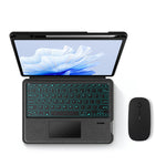 For Huawei MatePad Air 11.5 inch (2023) Leather Case + Bluetooth-compatible Keyboard with Backlight Trackpad