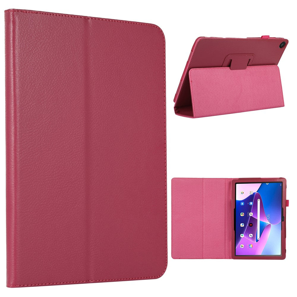 For Lenovo Tab M10 (Gen 3) Litchi Texture PU Leather Case Full Protection Stand Tablet Cover