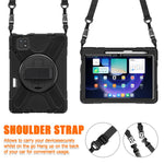 For Xiaomi Pad 6 / Pad 6 Pro Tablet Case PC+Silicone Kickstand Rugged Protective Cover with Hand Strap / Shoulder Strap