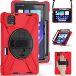 For Xiaomi Pad 6 / Pad 6 Pro Tablet Case PC+Silicone Kickstand Rugged Protective Cover with Hand Strap / Shoulder Strap