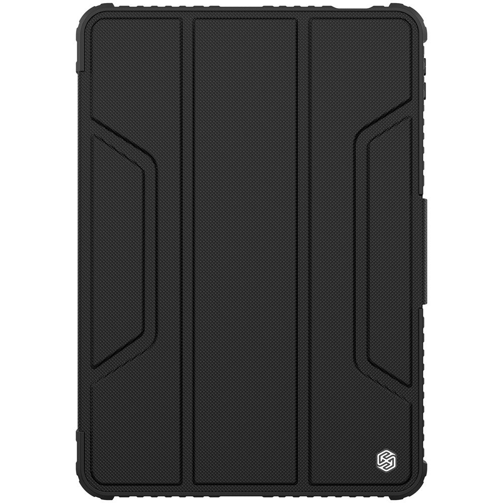 NILLKIN Bumper Leather Case Pro for Xiaomi Pad 6 / Pad 6 Pro Slide Camera Cover PU Leather Trifold Stand Tablet Case with Auto Wake / Sleep