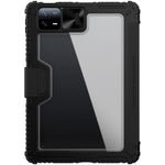NILLKIN Bumper Leather Case Pro for Xiaomi Pad 6 / Pad 6 Pro Slide Camera Cover PU Leather Trifold Stand Tablet Case with Auto Wake / Sleep