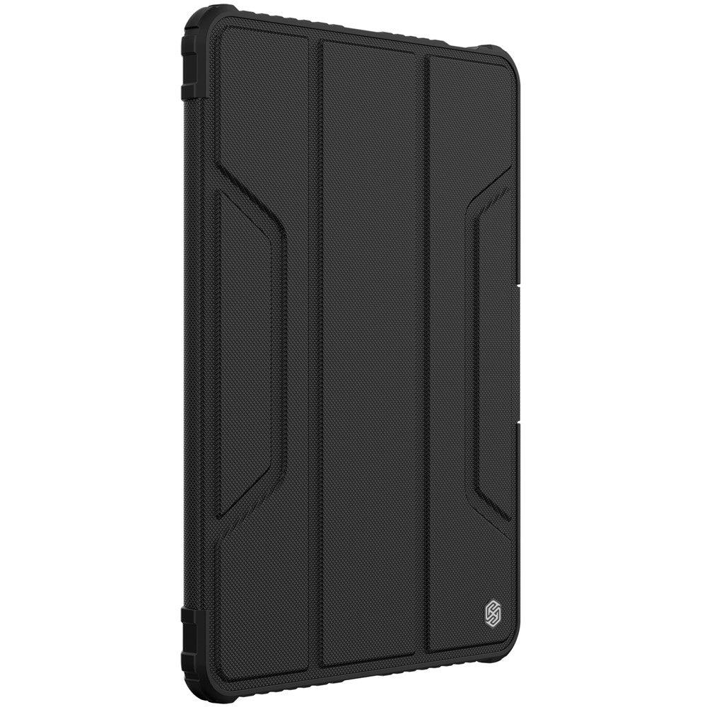 NILLKIN Bumper Leather Case Pro for Xiaomi Pad 6 / Pad 6 Pro Slide Camera Cover PU Leather Trifold Stand Tablet Case with Auto Wake / Sleep