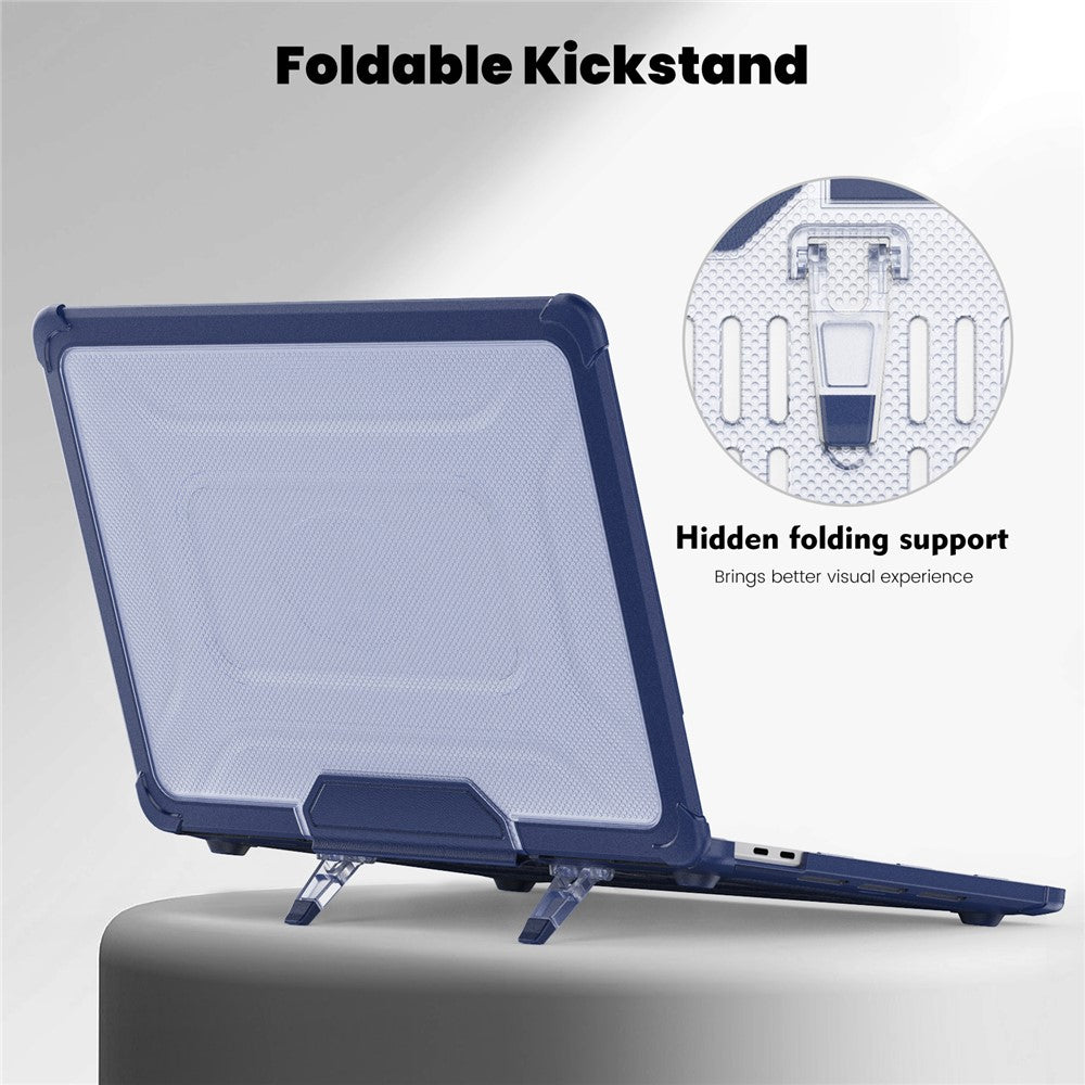 Til MacBook Pro 13 tommer (2018) / (2020) / (2022) (A2338 M1 / M2 A2289 A2251 A2159 A1989 A1706 A1708) PC+TPU Laptopcover