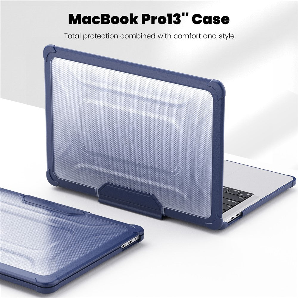 Til MacBook Pro 13 tommer (2018) / (2020) / (2022) (A2338 M1 / M2 A2289 A2251 A2159 A1989 A1706 A1708) PC+TPU Laptopcover