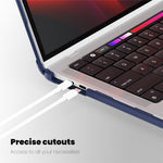 Til MacBook Pro 13 tommer (2018) / (2020) / (2022) (A2338 M1 / M2 A2289 A2251 A2159 A1989 A1706 A1708) PC+TPU Laptopcover