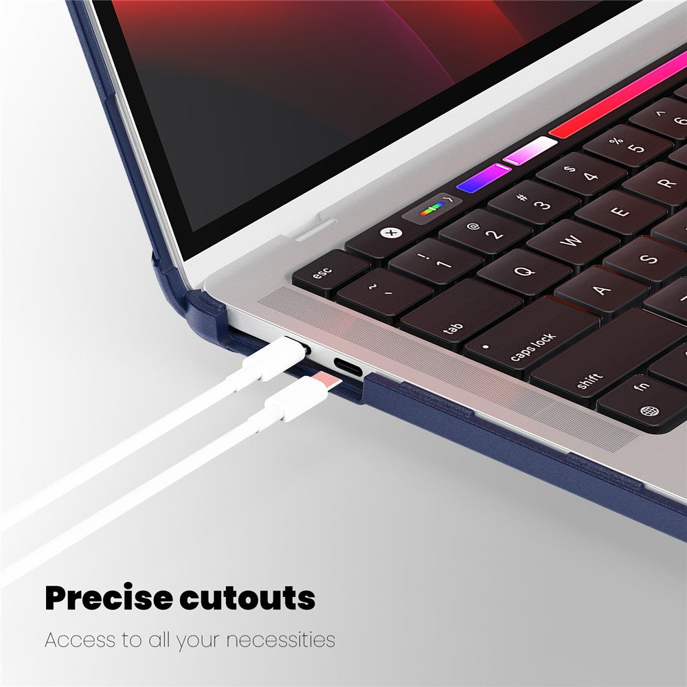 Til MacBook Pro 13 tommer (2018) / (2020) / (2022) (A2338 M1 / M2 A2289 A2251 A2159 A1989 A1706 A1708) PC+TPU Laptopcover