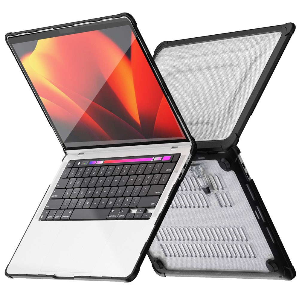 Til MacBook Pro 13 tommer (2018) / (2020) / (2022) (A2338 M1 / M2 A2289 A2251 A2159 A1989 A1706 A1708) PC+TPU Laptopcover