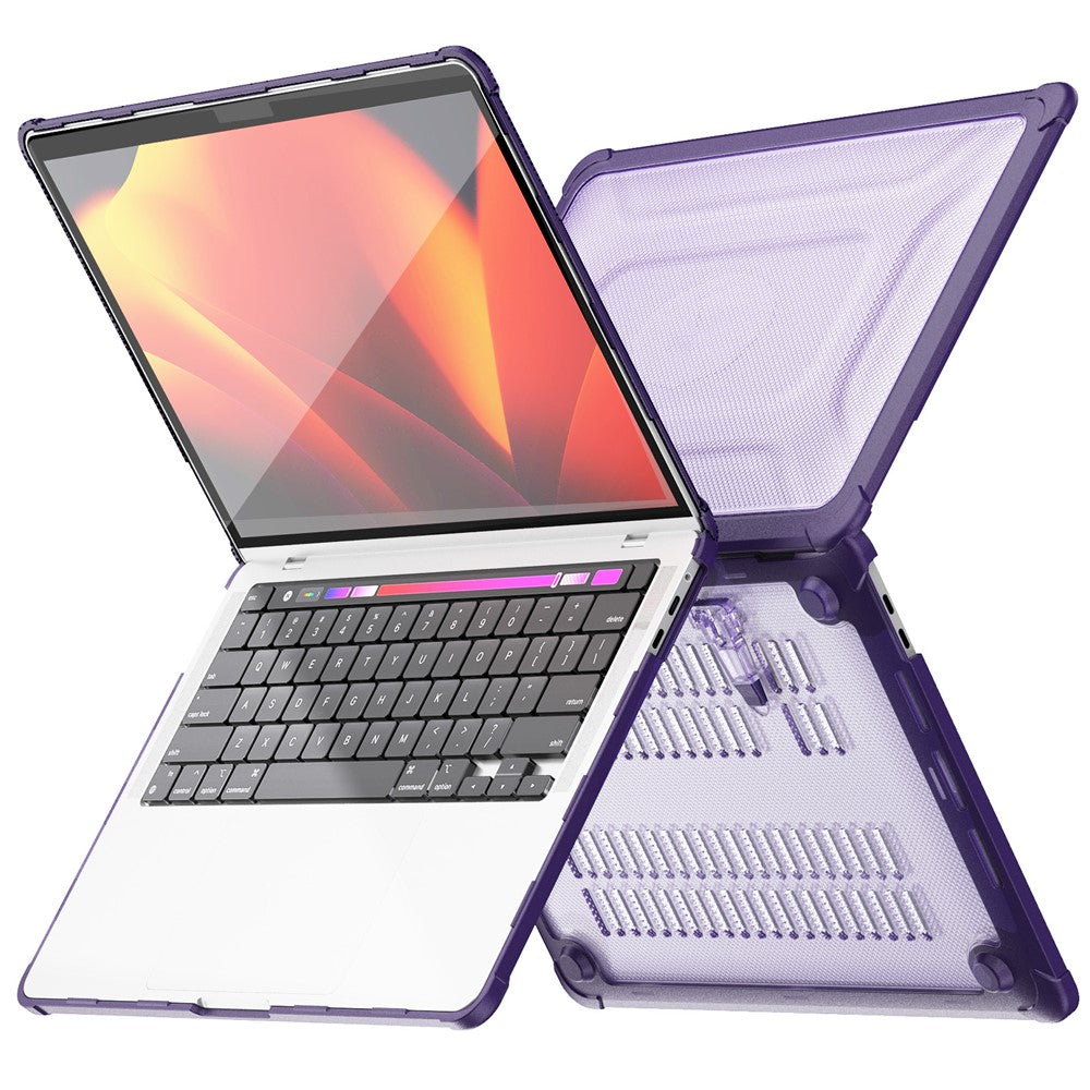 Til MacBook Pro 13 tommer (2018) / (2020) / (2022) (A2338 M1 / M2 A2289 A2251 A2159 A1989 A1706 A1708) PC+TPU Laptopcover