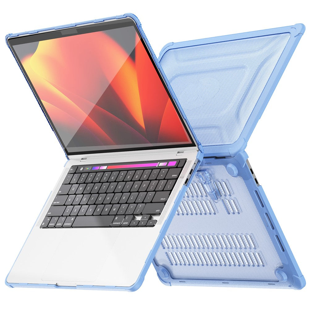 Til MacBook Pro 13 tommer (2018) / (2020) / (2022) (A2338 M1 / M2 A2289 A2251 A2159 A1989 A1706 A1708) PC+TPU Laptopcover