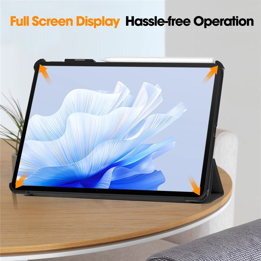 Tablet Case for Huawei MatePad Air 11.5 inch (2023) Tri-fold Stand Auto Sleep  /  Wake PU Leather Full Protective Cover