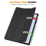 Tablet Case for Huawei MatePad Air 11.5 inch (2023) Tri-fold Stand Auto Sleep  /  Wake PU Leather Full Protective Cover