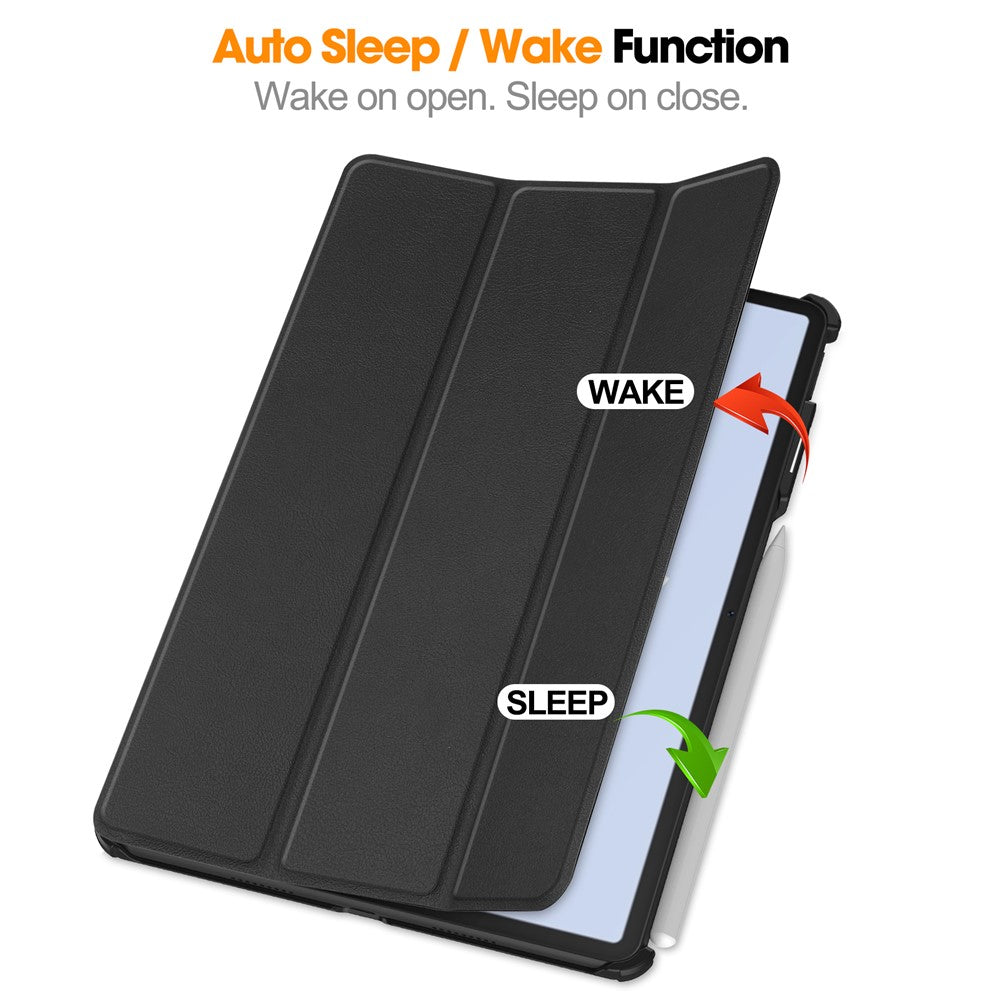 Tablet Case for Huawei MatePad Air 11.5 inch (2023) Tri-fold Stand Auto Sleep  /  Wake PU Leather Full Protective Cover