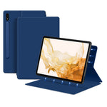For Samsung Galaxy Tab S8+ / S7+ / S7 FE Stand Magnetic Case PU Leather+PC Smart Tablet Cover
