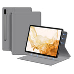 For Samsung Galaxy Tab S8+ / S7+ / S7 FE Stand Magnetic Case PU Leather+PC Smart Tablet Cover