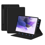 For Samsung Galaxy Tab S10+ / S9+ Full Body Smart Cover PU Leather Stand Magnetic Tablet Case