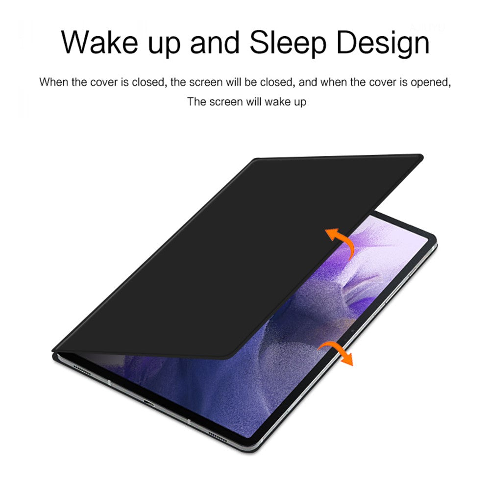 For Samsung Galaxy Tab S10+ / S9+ Full Body Smart Cover PU Leather Stand Magnetic Tablet Case