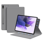 For Samsung Galaxy Tab S10+ / S9+ Full Body Smart Cover PU Leather Stand Magnetic Tablet Case