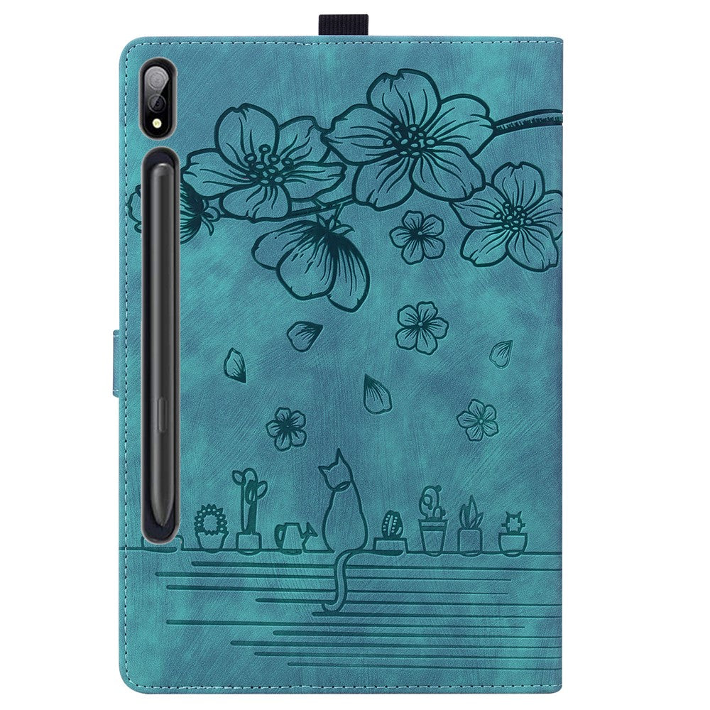 Kortholder Tabletcover til Samsung Galaxy Tab S9+ / S8+ / S7+ / S7 FE T970 T976B PU Læder Stand Tabletcover