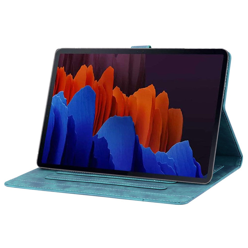Kortholder Tabletcover til Samsung Galaxy Tab S9+ / S8+ / S7+ / S7 FE T970 T976B PU Læder Stand Tabletcover